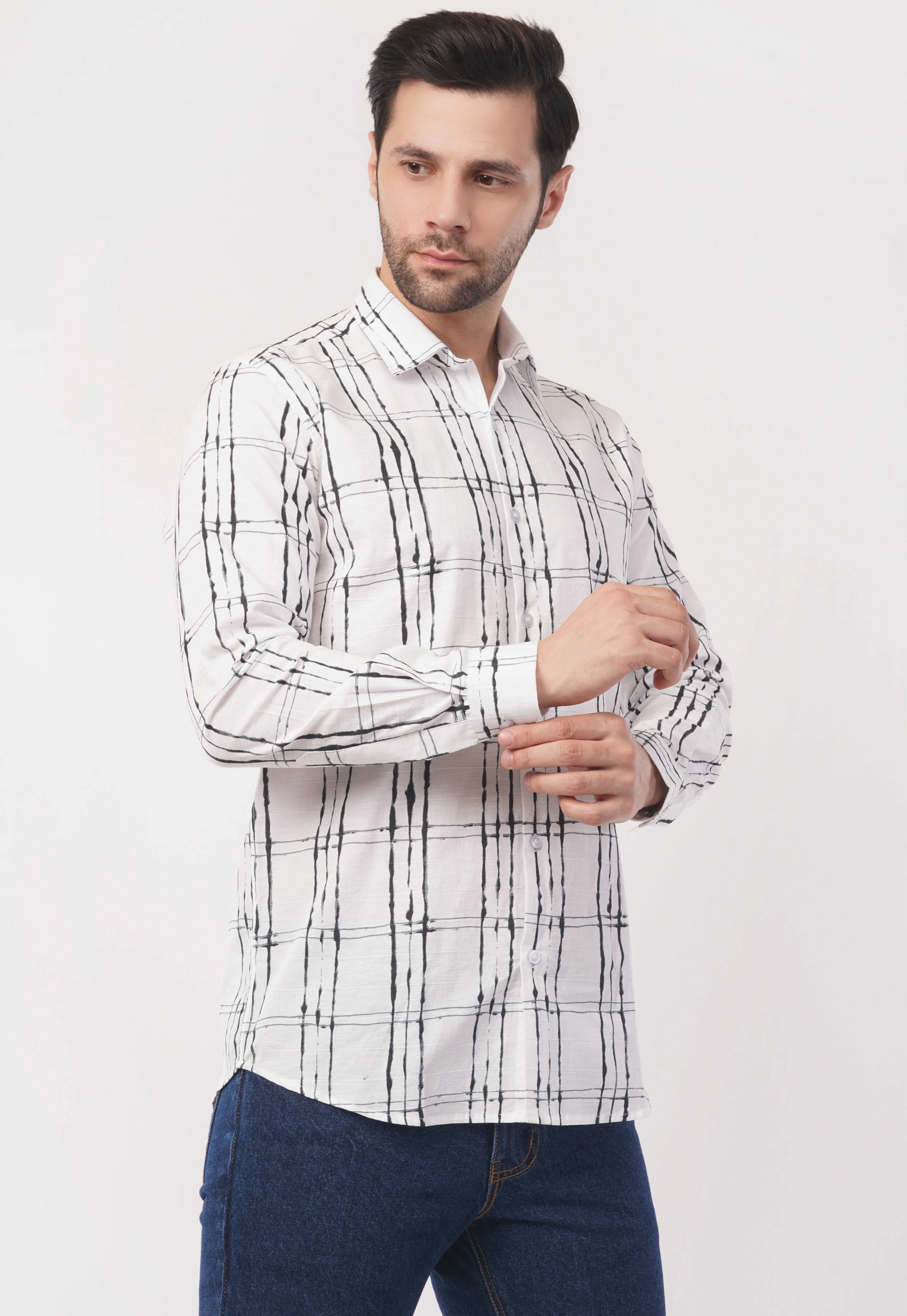 White Strikeline Full Sleeve Shirt